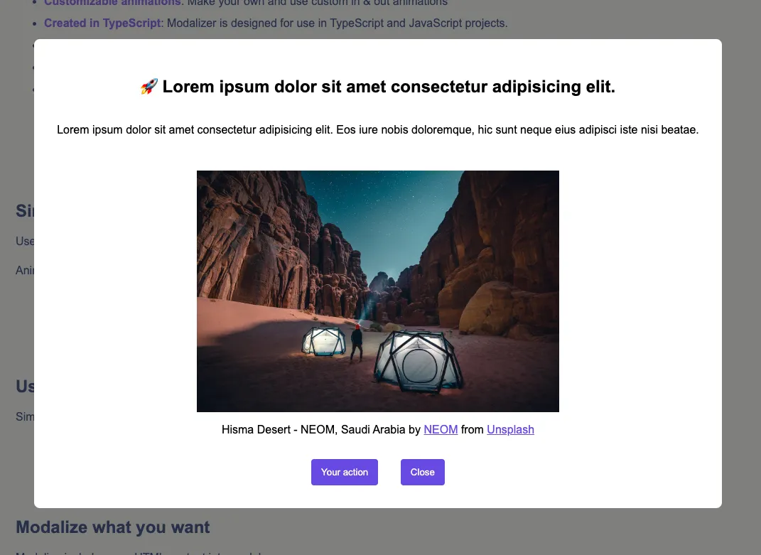 Modalizer JS